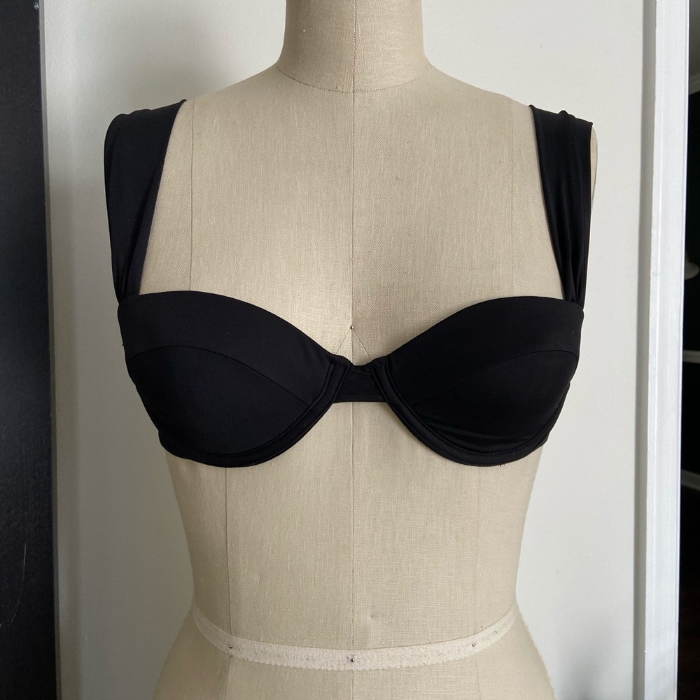 NTW Claudia bikini top - WeWoreWhat - Medium Black